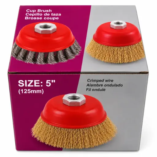 [20292439] 5" (125 mm) Crimped Wire Cup Brush W3510S