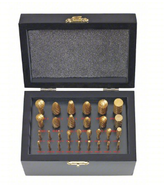 [20473492] Double-Cut Carbide Burr Set – M30TiN (Item No. 24K092)