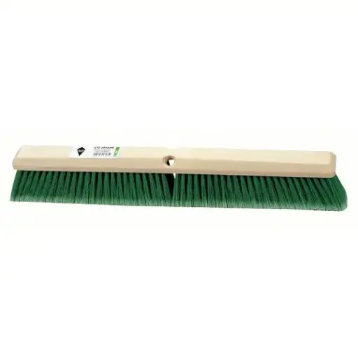 [20532050] 3U767 Push Broom Head – 36" Green Flagged Synthetic Bristles